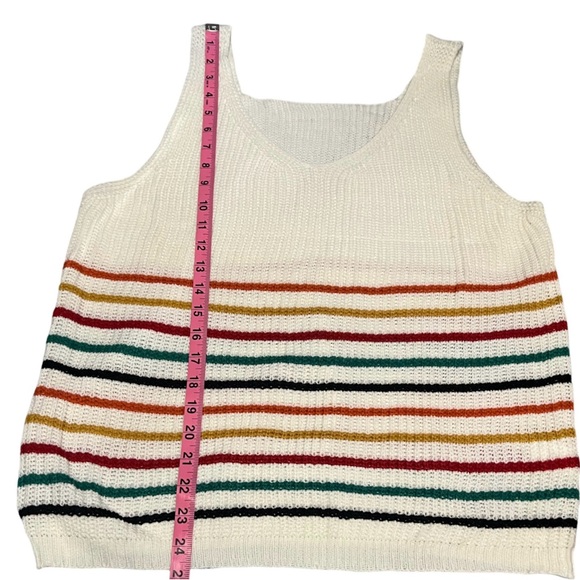 Sweater Tank Top Striped - Picture 2 of 3